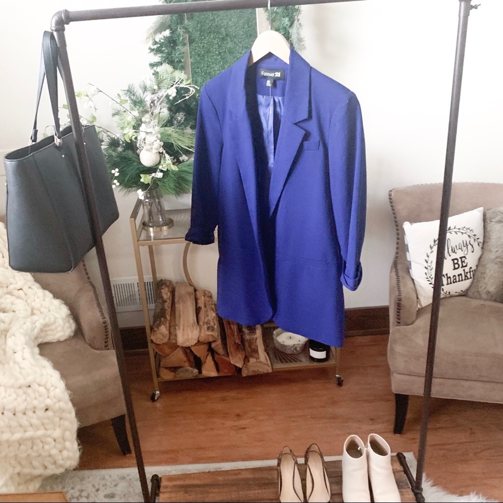 Blue forever 21 blazer